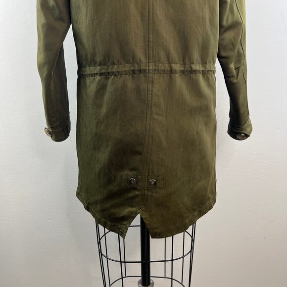 A.P.C. Paris Green Utility Jacket Hooded Long Sleeve Full Zip Size X-Small XS - Picture 7 of 10
